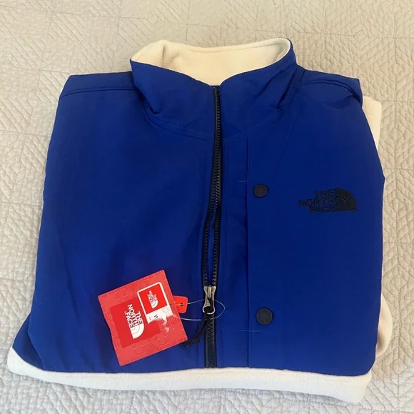 The North Face Blue and White Fleece Jacket - Picture 6 of 8